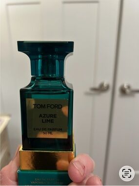 Tom Ford Azure Lime Eau de Parfum - Teal & Gold Bottle, just tried once, 1.7 oz